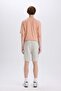 Regular Fit Lace-Up Waist Cargo Pocket Shorts D9494Ax25Sm - 7