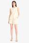High Waist Linen Blend Shorts F0005Ax25Sm - 3