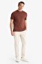 Cotton Regular Fit Crew Neck Twill Short Sleeve T-Shirt D7912Ax25Sp - 2
