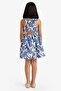 100% Cotton Patterned Poplin Sleeveless Summer Dress for Girls C3711A825Hs - 5