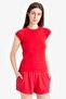 Regular Fit Belted Regular Waist Straight Leg Shorts C7600Ax25Sm - 4