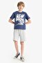 2-Piece Set Printed Short-Sleeved T-Shirt Elastic Waist Shorts Boys F1231A825Sm - 2