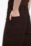 Wide Leg Gabardine Fabric Palazzo Pants with Pockets High Waist Wide Leg F1649Ax25Sp - 5
