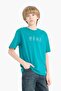 Crew Neck Printed Short Sleeve T-Shirt Boys' F2571A825Sm - 4