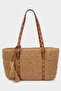 Women's Straw Shoulder Bag E1468Axns