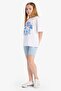 2'Li Set Printed Short Sleeve T-Shirt Biker Leggings Girl Child E5694A825Hs - 2