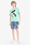 Crew Neck Printed Short Sleeve T-Shirt Boys' F0174A825Sm - 2