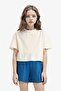 Elastic Waist Pocketed Shorts for Girls E4426A825Sm - 3
