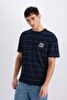100% Cotton Boxy Fit Crew Neck Printed Short Sleeve T-Shirt E0592Ax25Sm - 4