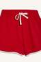 100% Cotton Elastic Waist Lace-Up Shorts A6224Ax25Sm - 7