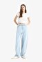 100% Cotton Baggy Fit High Waist Jean Pants E1684Ax25Sm - 3