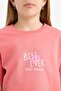 100% Cotton Relax Fit Crew Neck Back Printed Short Sleeve T-Shirt Girls E0387A825Sm - 5