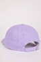 Girl's Embroidered Jean Cap Hat D8408A825Sm - 4