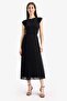 A-Line Pleated Short Sleeve Chiffon Midi Skirt F1524Ax25Sp - 5