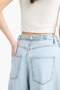 100% Cotton Baggy Fit High Waist Jean Pants E1684Ax25Sm - 6