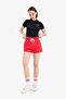 100% Cotton Elastic Waist Lace-Up Shorts A6224Ax25Sm