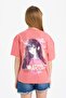 100% Cotton Relax Fit Crew Neck Back Printed Short Sleeve T-Shirt Girls E0387A825Sm - 6