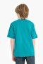 Crew Neck Printed Short Sleeve T-Shirt Boys' F2571A825Sm - 6