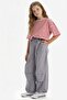 100% Cotton Parachute Jogger Pants Girls D7606A825Sm - 2
