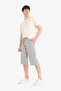 Slim Fit Slim Fit Cargo Pocket Basic Plain Capri Shorts T4693Az25Sm - 3