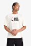 Nba Wordmark Oversize Wide Fit Crew Neck Short Sleeve T-Shirt W6365Az25Sm - 3