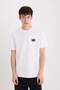 Regular Fit Crew Neck No-Iron Breathable Printed Short Sleeve Heavy Fabric T-Shirt D551 - 3