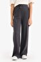Elastic Waist Ribbed Wide Leg Pants for Girls E1836A825Sm - 4