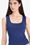 Slim Fit Basic Square Neck Athlete T-Shirt C2622Ax25Sp