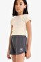 Printed Shorts with Elastic Waistband for Girls E0729A825Hs - 3