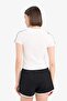 Fitted V-Neck Printed Ribbed Short Sleeve T-Shirt E7442Ax25Sp - 7