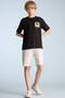 Crew Neck Back Printed Short-Sleeve T-Shirt Boys E0099A825SM - 2