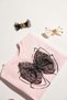 100% Cotton Crew Neck Ribbon Printed Short Sleeve T-Shirt Baby Girl E5464A525Sm - 4