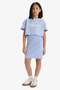 Corduroy Camisole Dress Printed Short Sleeve T-Shirt 2-Piece Set Girls' D2339A825Sm - 2