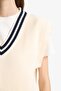 Oversized Wide Fit Crew Neck Knitwear Sweater S0375Az25Sp - 7