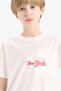 100% Cotton Crew Neck Printed Short Sleeve T-Shirt for Boys E0095A825Sm