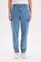 100% Cotton Relax Fit Blue Comfortable Fit Wide Leg Jean Trousers E3334Ax25Sp - 5