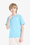 100% Cotton Crew Neck Printed Short Sleeve T-Shirt for Boys E0102A825Sm - 3