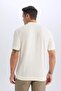 Cotton Regular Fit Pleated Short Sleeve Polo T-Shirt B6382Ax25Sp - 6