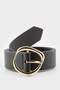 Women's Oval Buckle Faux Leather Jean Belt F1900Axns