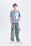 Crew Neck Printed Short Sleeve T-Shirt Boys D9280A825Sm - 2