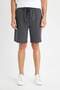 Slim Fit Pockets Basic Plain Shorts R3442Az24Sm - 4