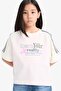 100% Cotton Relax Fit Crew Neck Printed Short Sleeve T-Shirt Girls E1828A825Sm - 3