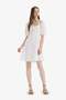 Square Neck Linen Blend Short Sleeve Midi Summer Dress E0896Ax25Sm - 7