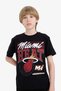 100% Cotton Nba Miami Heat Crew Neck Short Sleeve T-Shirt for Boys D9546A825Sm - 5