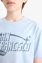 100% Cotton Crew Neck Printed Short Sleeve T-Shirt for Boys E0076A825Sm - 3