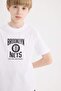 100% Cotton Nba Brooklyn Nets Crew Neck Back Printed Short Sleeve T-Shirt for Boys D9550A825Sm - 7