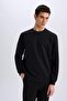 Regular Fit Crew Neck Basic Plain Sweatshirt D7231Ax25Sp - 3