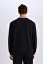 Regular Fit Crew Neck Basic Plain Sweatshirt D7231Ax25Sp - 7