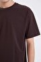 100% Cotton Boxy Fit Crew Neck Basic Plain Short Sleeve T-Shirt D6070Ax25Sp - 4
