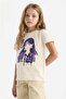 100% Cotton Crew Neck Printed Short Sleeve T-Shirt Girls E0350A825Sm - 4